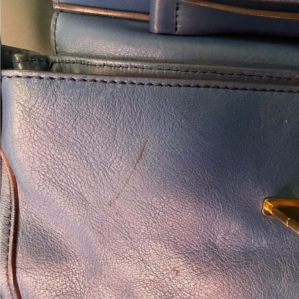 MCM Blue Leather Shoulder Bag - Unbranded - Picture 11 of 15